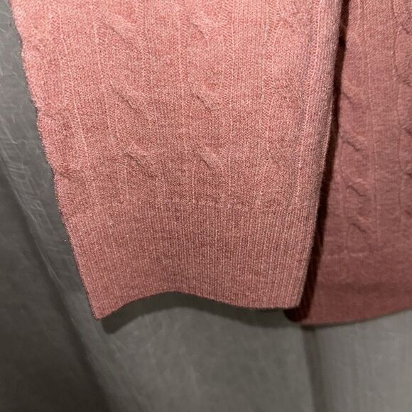 a new day XS-XL Pink Cable Knit Button Front Oversized Tunic Length Cardigan - Picture 10 of 14